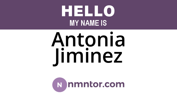 Antonia Jiminez