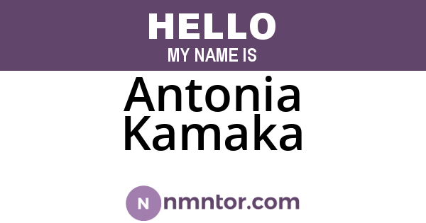 Antonia Kamaka