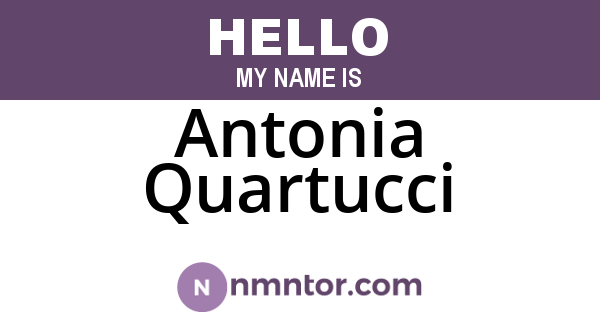Antonia Quartucci