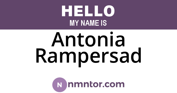 Antonia Rampersad