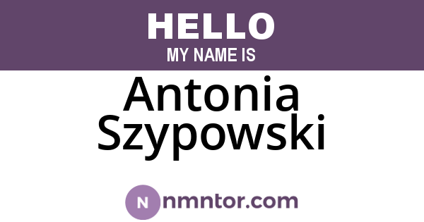 Antonia Szypowski