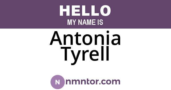 Antonia Tyrell