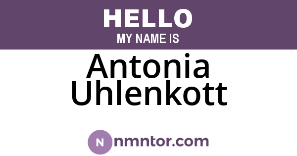 Antonia Uhlenkott