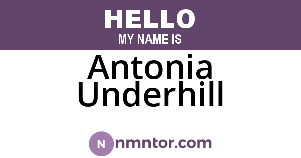 Antonia Underhill