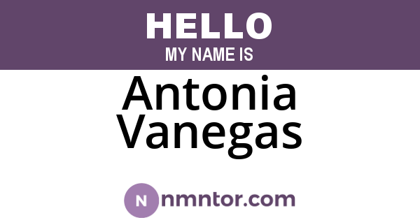 Antonia Vanegas