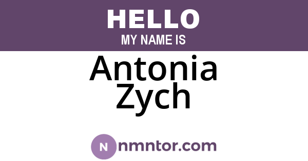 Antonia Zych