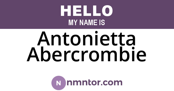 Antonietta Abercrombie