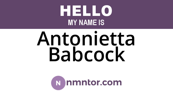 Antonietta Babcock