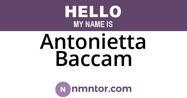 Antonietta Baccam