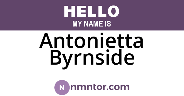 Antonietta Byrnside