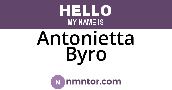 Antonietta Byro