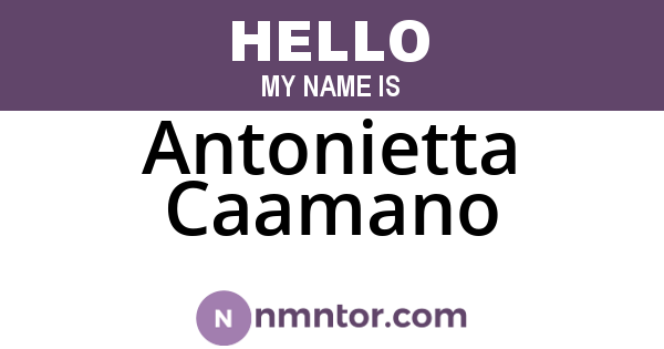 Antonietta Caamano