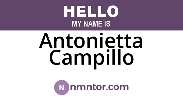 Antonietta Campillo