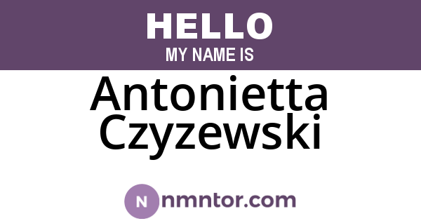 Antonietta Czyzewski
