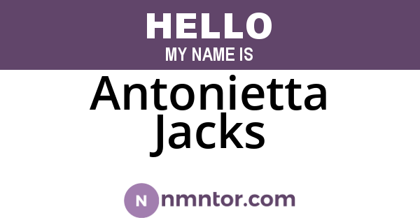 Antonietta Jacks