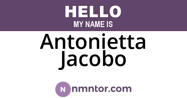 Antonietta Jacobo
