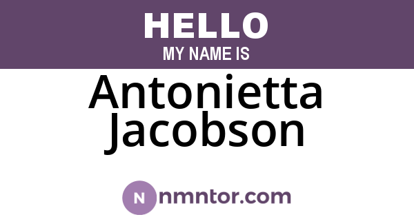 Antonietta Jacobson