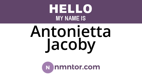 Antonietta Jacoby