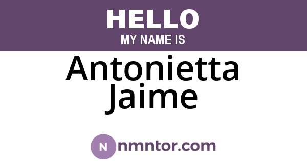 Antonietta Jaime