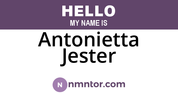 Antonietta Jester