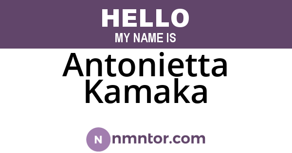 Antonietta Kamaka