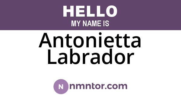 Antonietta Labrador