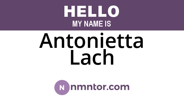 Antonietta Lach