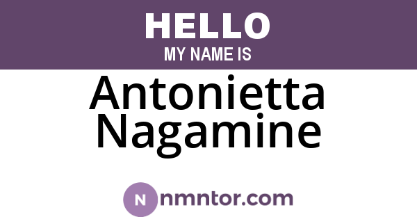 Antonietta Nagamine