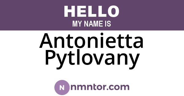 Antonietta Pytlovany