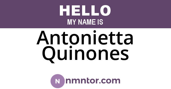 Antonietta Quinones