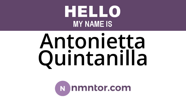Antonietta Quintanilla