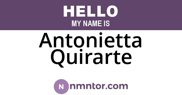 Antonietta Quirarte