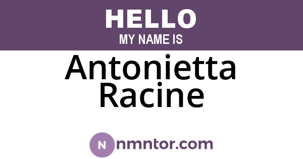 Antonietta Racine