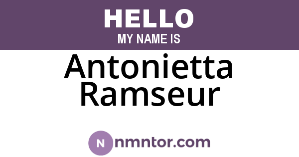 Antonietta Ramseur