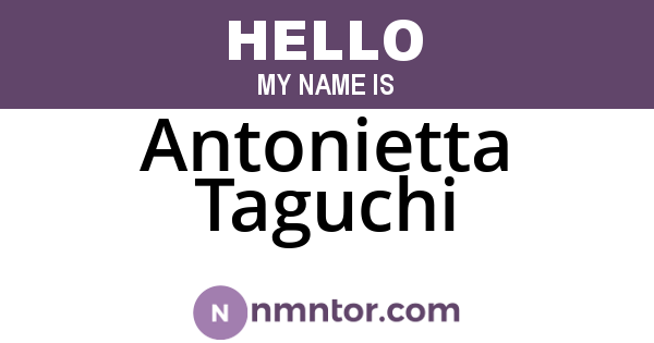 Antonietta Taguchi
