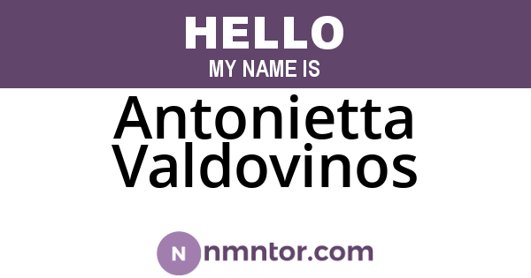 Antonietta Valdovinos