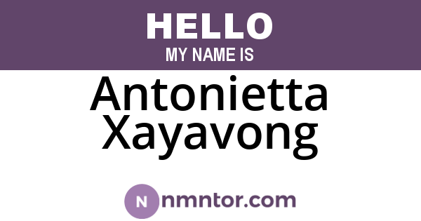 Antonietta Xayavong