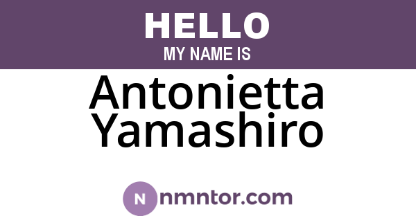 Antonietta Yamashiro