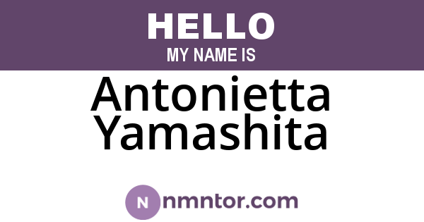 Antonietta Yamashita