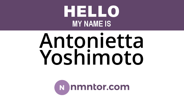 Antonietta Yoshimoto