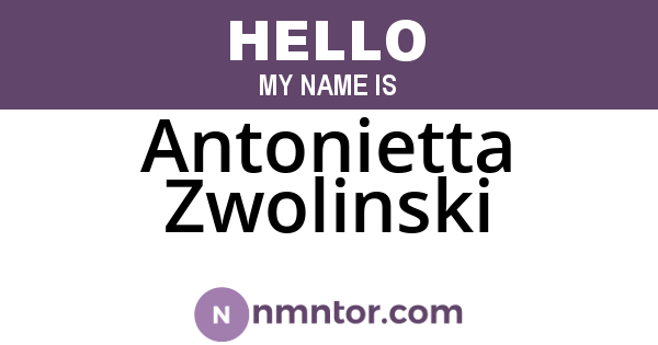 Antonietta Zwolinski
