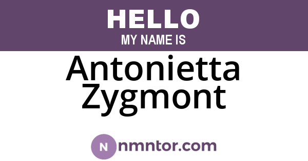 Antonietta Zygmont