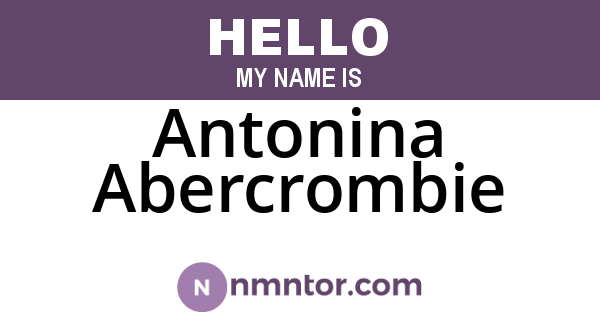 Antonina Abercrombie