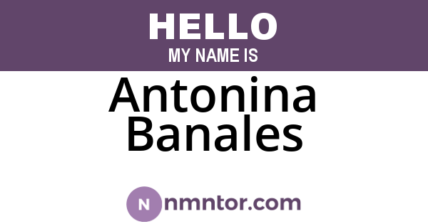 Antonina Banales