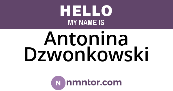 Antonina Dzwonkowski