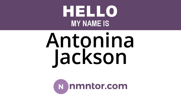 Antonina Jackson