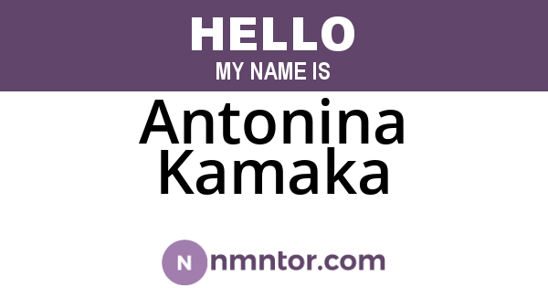Antonina Kamaka