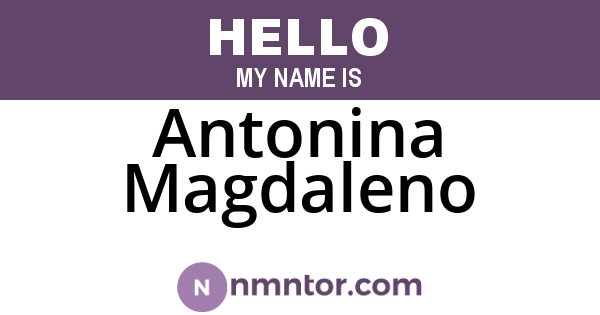 Antonina Magdaleno