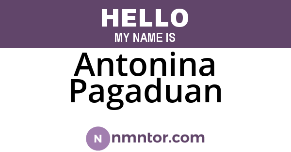 Antonina Pagaduan