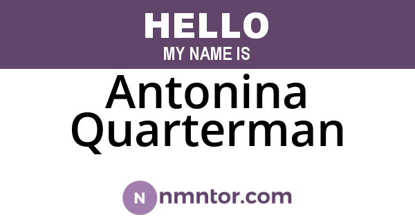 Antonina Quarterman